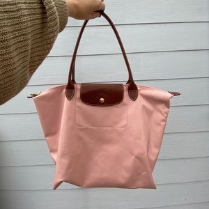 Longchamp Le Pliage long handle large bag